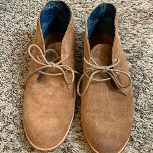 Lucky Brand Brown Leather Ashbee Chukka Boots Size 8.5 - worn twice